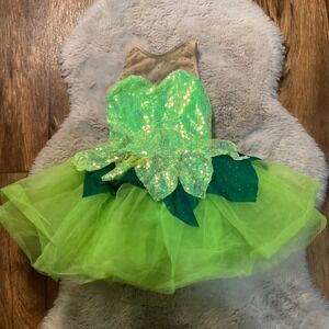 A Wish Come True Dance Costume Pixie Dust Child Size‎ Small Green